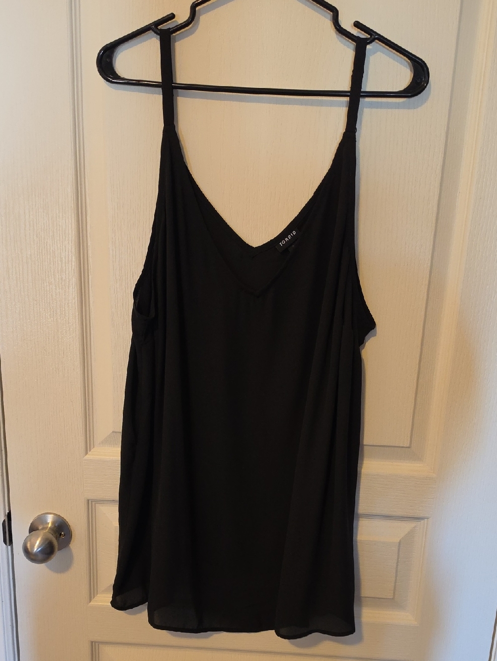 torrid Black V-Neck Chiffon Camisole